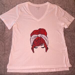Redhead Americana 4th of July Tee Large